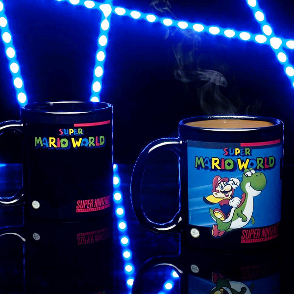 SNES Super Nintendo Mario World Farbwechsel Becher 300ml