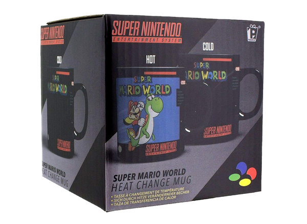 SNES Super Nintendo Mario World Farbwechsel Becher 300ml