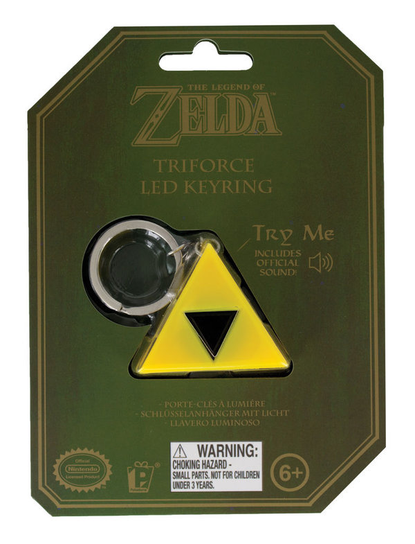 Zelda Tri-Force LED Schlüsselanhänger mit Sound