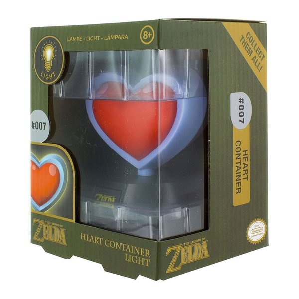 The Legend of Zelda Heart Container 3D Leuchte Icon Light