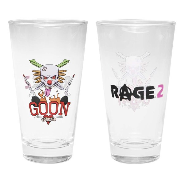 Rage 2 Pint Glass "Goon Tattoo"