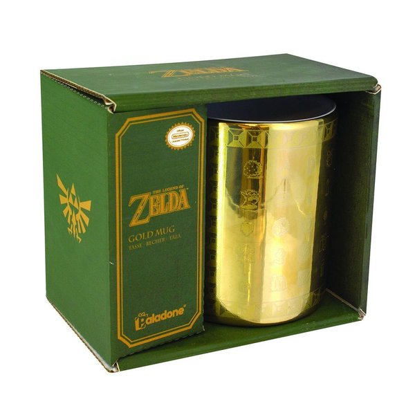 The Legend of Zelda Tasse Glossary Mug Gold