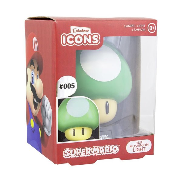 Super Mario Mushroom 3D Leuchte Icon Light grün
