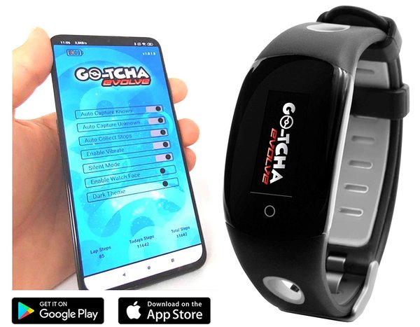 Go-Tcha Evolve 2020 LED-Touch-Armband Pokéball - BLACK Edition für Pokémon Go