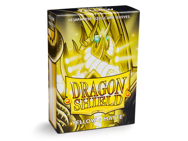 Dragon Shield Japanese Sleeves Matte YELLOW (60ct)