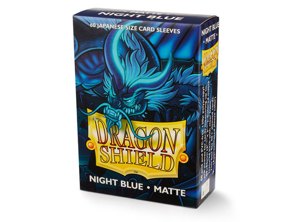 Dragon Shield Japanese Sleeves Matte NIGHT BLUE (60ct)