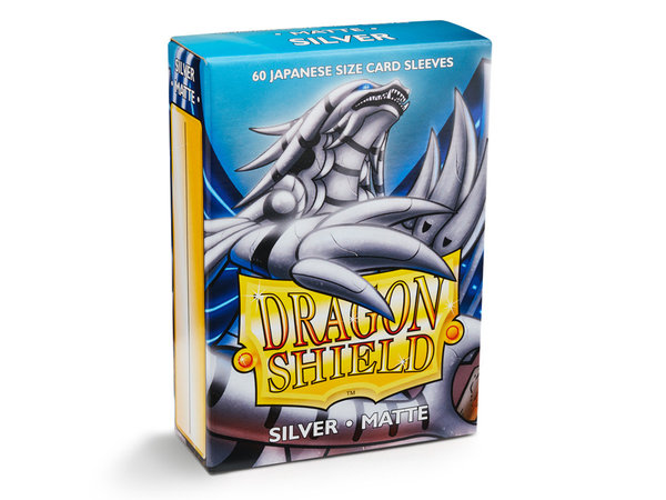 Dragon Shield Japanese Sleeves Matte SILVER (60ct)