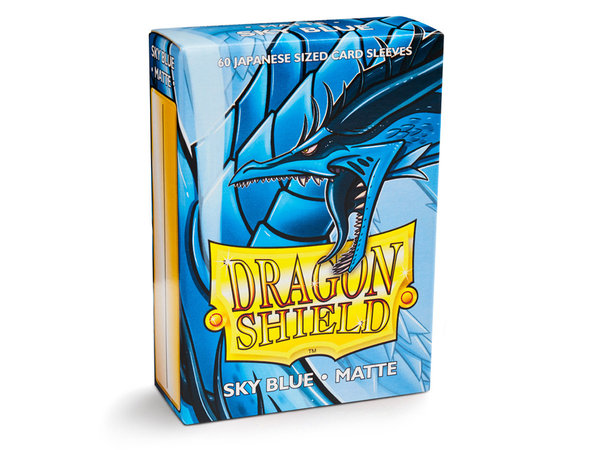 Dragon Shield Japanese Sleeves Matte SKY BLUE (60ct)
