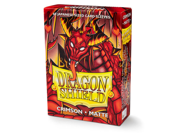 Dragon Shield Japanese Sleeves Matte CRIMSON (60ct)