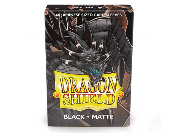 Dragon Shield Japanese Sleeves Matte BLACK (60ct)