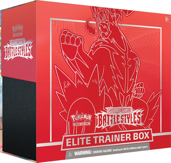 Pokémon Sword & Shield:  Top Trainer Box  "Red" - Battle Styles (englisch)