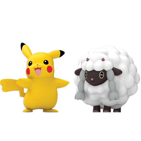 Pokémon Action Figuren (ca. 4 cm) Pikachu & Wolly