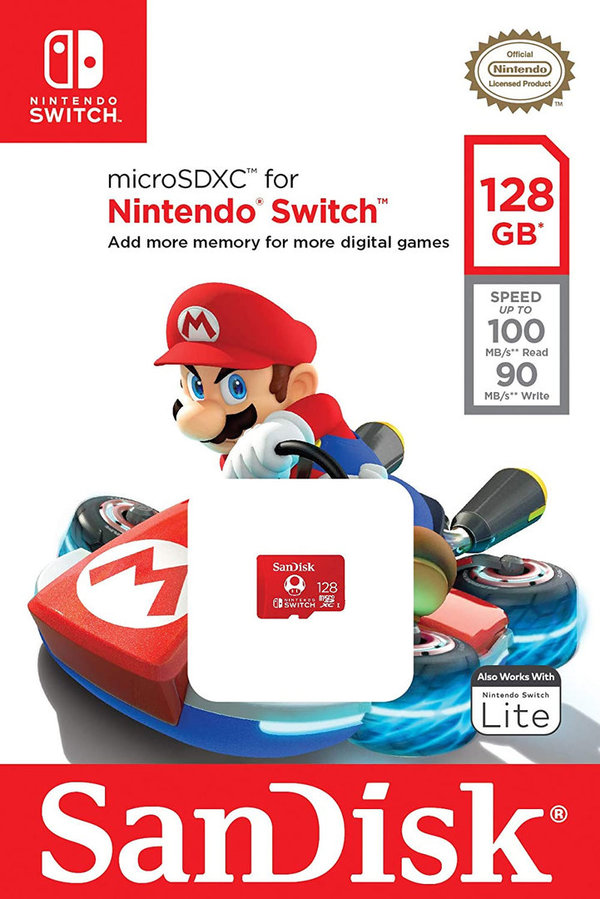Speicherkarte für Nintendo Switch 128 GB (SanDisk microSDXC UHS-I)