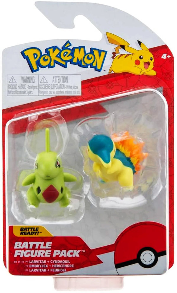 Pokémon Mini Figuren Serie 10 "Larvitar & Feurigel"