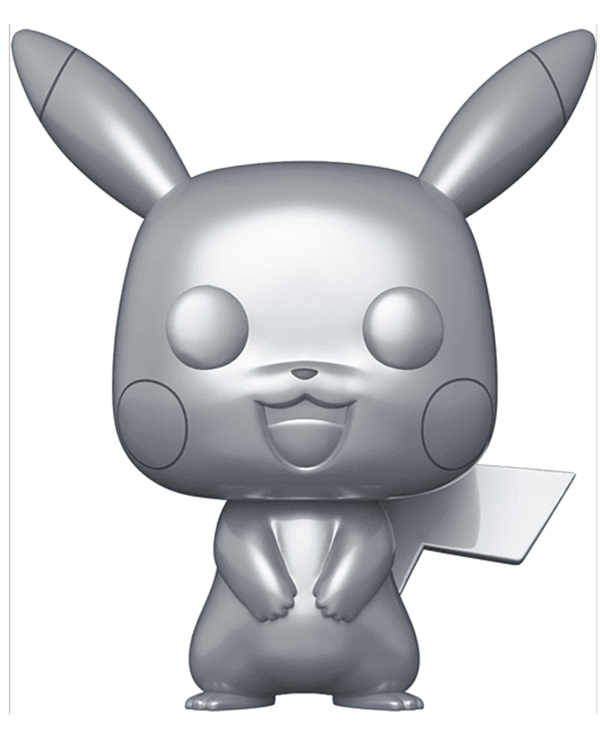 Funko POP! Pokémon Pikachu 10" (25 cm)  Silver metallic Vinyl Figur
