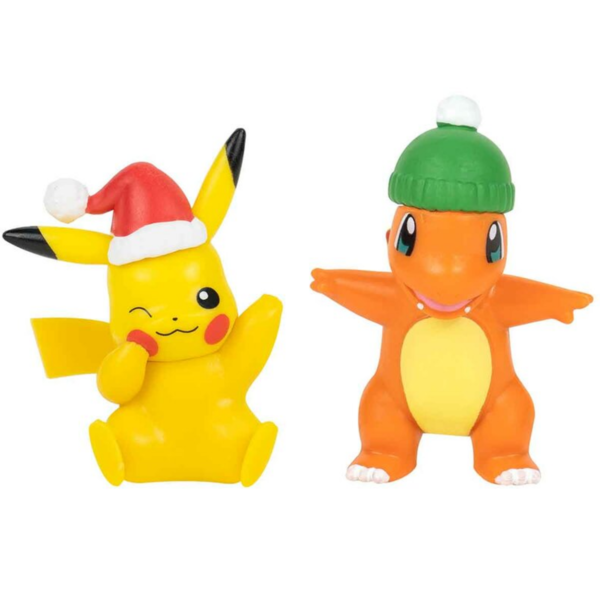 Pokémon Christmas Battle Pack 2er Figuren Set Pikachu & Glumanda