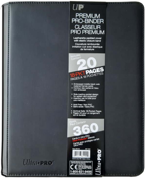 Ultra Pro Premium Black 9-Pocket Pro Binder
