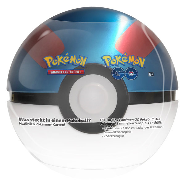 Pokémon Sammelkartenspiel: Pokémon GO Tin Great Ball  (deutsch) erscheint am 26.08.2022