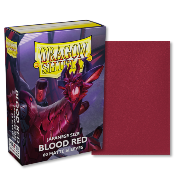 Dragon Shield Japanese Sleeves Matte Blood Red (60ct)
