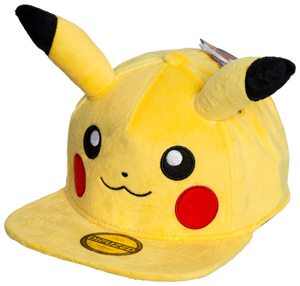 Pokémon - Snapback Kappe - Pikachu Plüsch