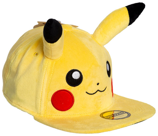 Pokémon - Snapback Kappe - Pikachu Plüsch