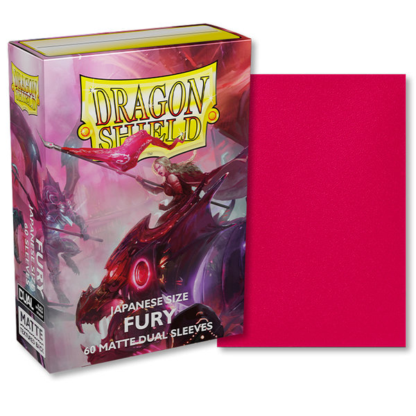 Dragon Shield Fury - Matte Dual Sleeves - Japanese Size (60ct)