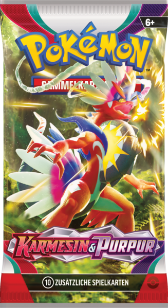 Pokémon KP01: Karmesin und Pokémon Purpur Booster (deutsch)