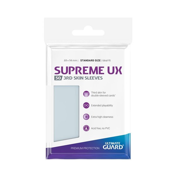 Ultimate Guard Supreme UX 3rd Skin Sleeves Standardgröße Transparent (50)