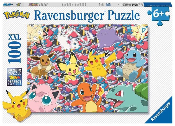 Pokémon Puzzle Bereit zu kämpfen! - 100 Teile XXL (Ravensburger)