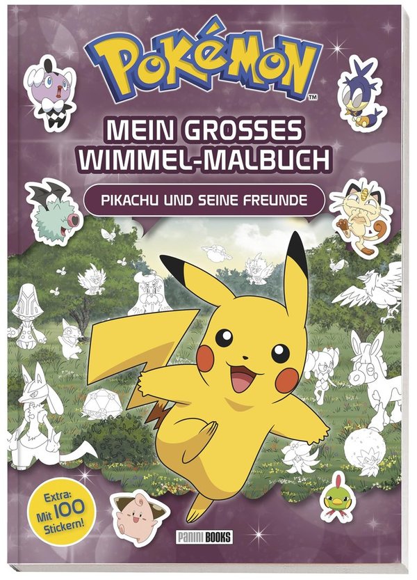 Pokémon: Mein großes Wimmel-Malbuch