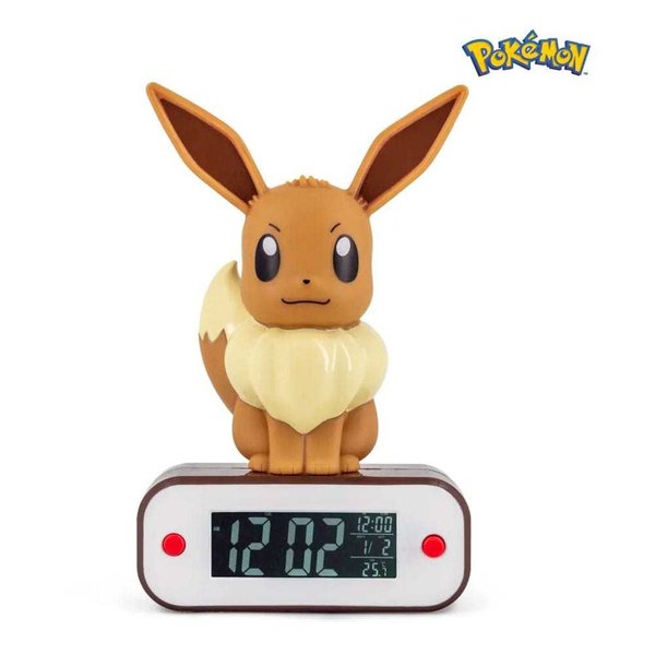 Pokémon Wecker mit Leuchtfunktion Evoli 18 cm