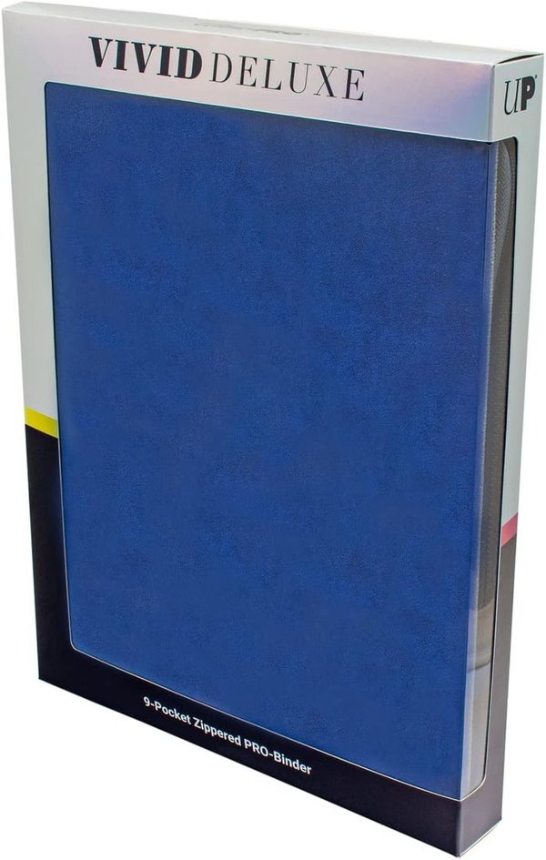 UP - 9-Pocket Vivid Deluxe Zippered PRO-Binder (blue)